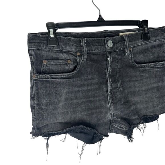 |EUC| ALL SAINTS Cigarette Button Fly Mini Shorts - Picture 3 of 9
